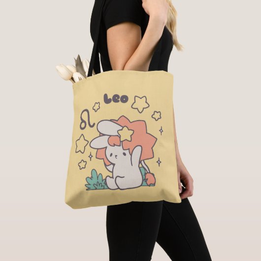 Leo Loppi Tokki Zodiac Series Kunst Tote Bag (Dichtbij)