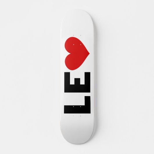 Leo Love Skateboard (Voorkant)