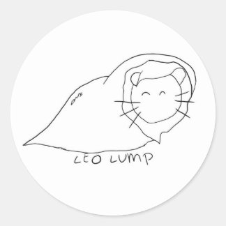 Leo Lump Ronde Sticker