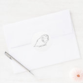 Leo Lump Ronde Sticker (Envelop)