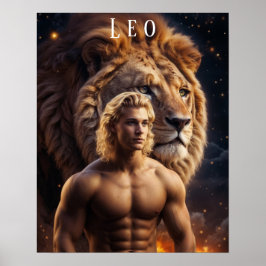 Leo Male Astrologisch Poster
