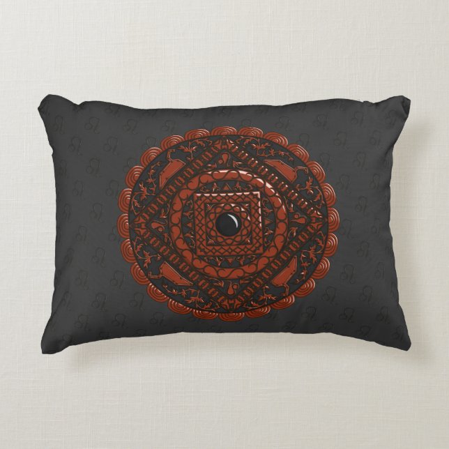 Leo Mandala Accent Pillow Kussen (Voorkant)