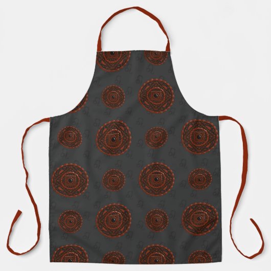 Leo Mandala All-Over Print Schort (Voorkant)