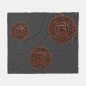 Leo Mandala Fleece Blanket (Voorkant (Horizontaal))