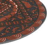 Leo Mandala glazen snijplank (Hoek)