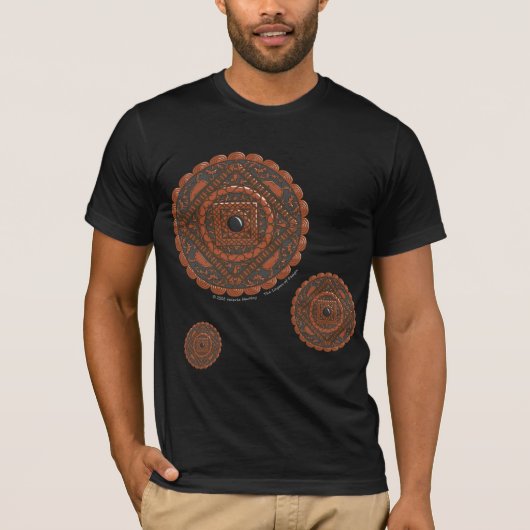 Leo Mandala Heren Donker Shirt (Voorkant)