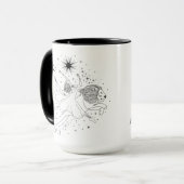Leo Meisje 15oz Zwarte Rand Mok (Voorkant links)