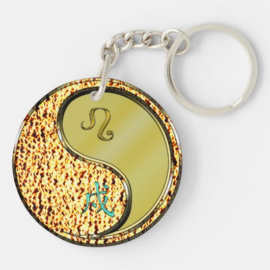 Leo & Metal Dog Sleutelhanger (Achterkant)