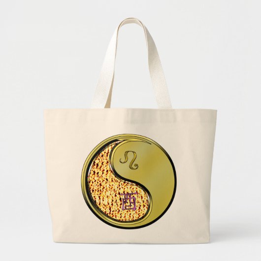 Leo & Metal Rooster Grote Tote Bag (Voorkant)