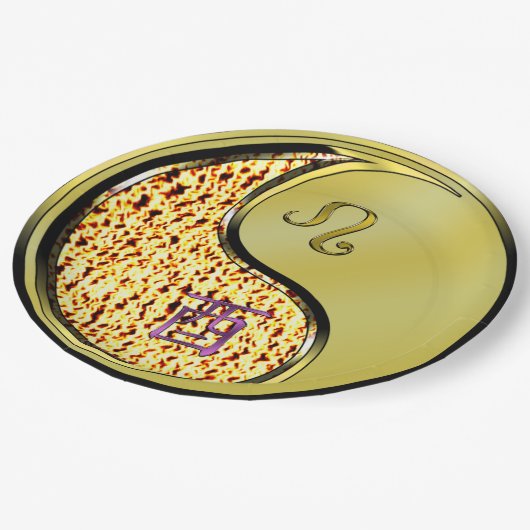 Leo & Metal Rooster Papieren Bordje (Gekanteld)