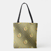 Leo & Metalen Konijn Worpkussen Tote Bag (Achterkant)