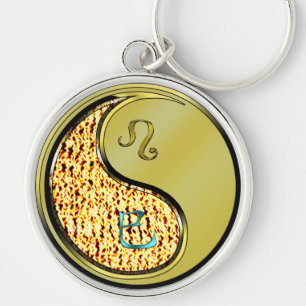 Leo & Metalen Slang Sleutelhanger