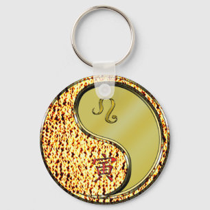 Leo & Metalen Tijger Sleutelhanger