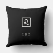 Leo – Minimalistische Zodiac Decoratiekussen Kussen (Achterkant)