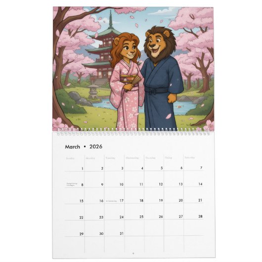 Leo & Nessa Kalender (Mar 2026)