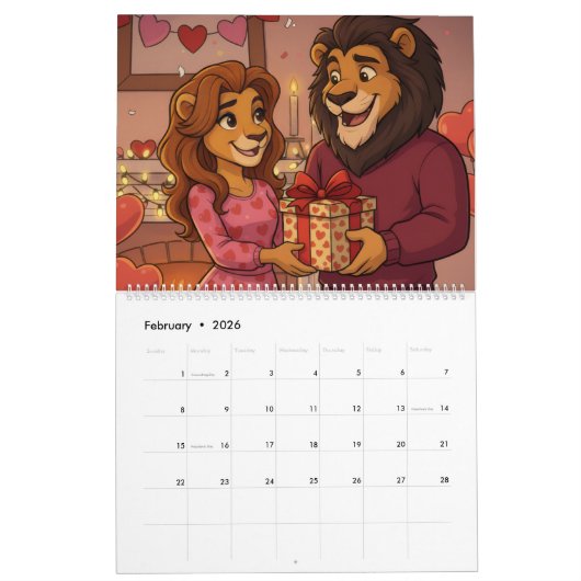 Leo & Nessa Kalender (Feb 2026)