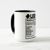 Leo Nutritional Facts Mok (Voorkant links)