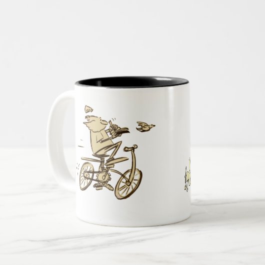 leo op mok fiets (Voorkant links)