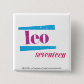 Leo Paars Vierkante Button 5,1 Cm (Voorkant)