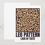 Leo Pattern Bad Taste Mode Victim Kaart (Voorkant / Achterkant)