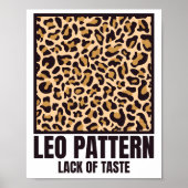 Leo Pattern Bad Taste Mode Victim Poster (Voorkant)
