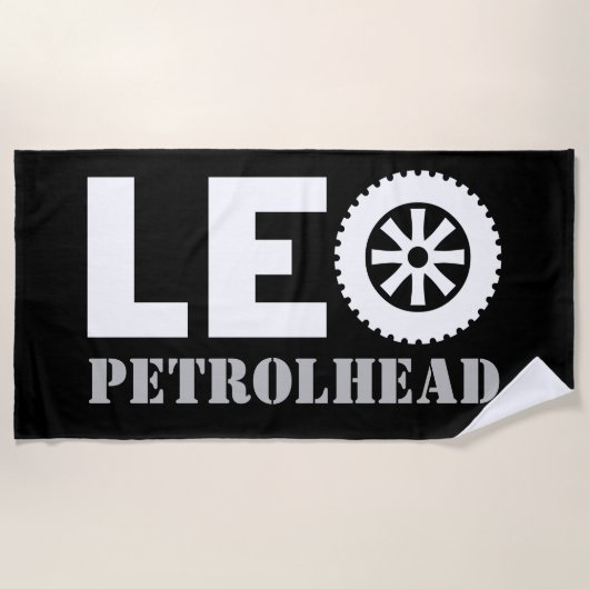 Leo Petrol Head Strandlaken (Voorkant)