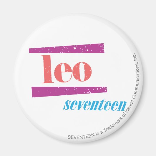 Leo Pink Magneet (Voorkant)