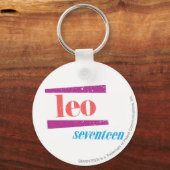 Leo Pink Sleutelhanger (Voorkant)