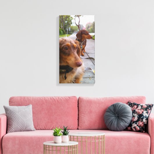 Leo + Politie Canvas Afdruk (Insitu (Woonkamer))