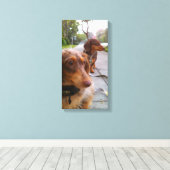 Leo + Politie Canvas Afdruk (Insitu (Houten vloer))