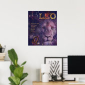Leo ♌ Poster (aanpasbaar) (Thuiskantoor)