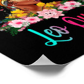 Leo Queen Black Women Persistent Beautiful Poster (Hoek)