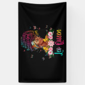 Leo Queen Black Women Persistent Mooi Spandoek (Verticaal)
