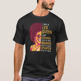 Leo Queen For Women Astrology Zodiac Girls Leo T-shirt