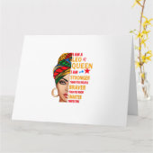 Leo queen I am stronger funny birthday gift for Le Kaart (Gele Bloem)