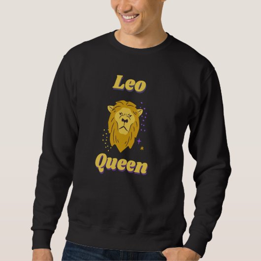 Leo Queen Zodiac Horoscope Lion Trui (Voorkant)