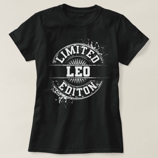 LEO Quote Funny Birthday Personalized Name Gift Id T-shirt (Design voorkant)