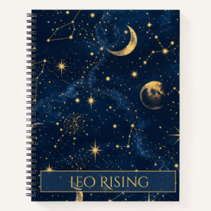 Leo Rising Hemel Astrologie Notitieboek