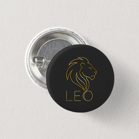 LEO RONDE BUTTON 3,2 CM (Voorkant /achterkant)
