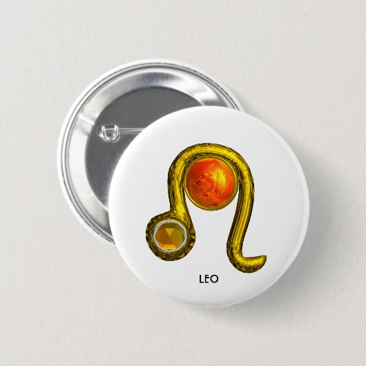 LEO RONDE BUTTON 5,7 CM (Voorkant /achterkant)