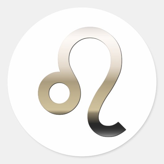 Leo Ronde Sticker (Voorkant)