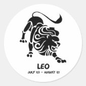 Leo Ronde Sticker (Voorkant)