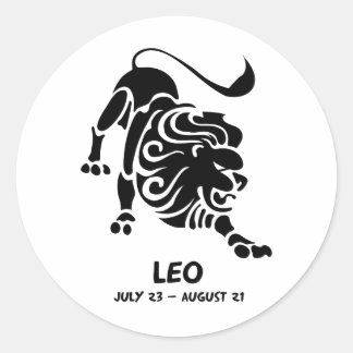 Leo Ronde Sticker