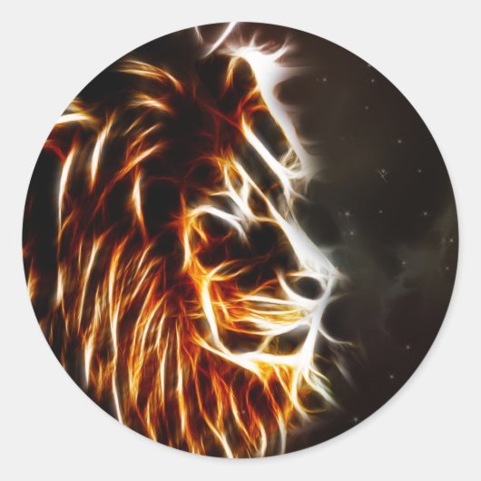 Leo Ronde Sticker (Voorkant)