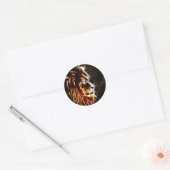 Leo Ronde Sticker (Envelop)