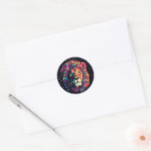 Leo Ronde Sticker (Envelop)
