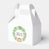 Leo Safari Baby shower Oerwoud Favor Boxes Bedankdoosjes (Achterkant)