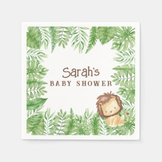 Leo Safari Baby shower servetten