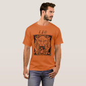Leo Season Zodiac Sign Horoscope Logo T-shirt (Voorkant volledig)