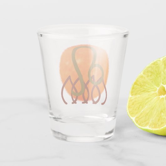 Leo Shot Glas (Achterkant)